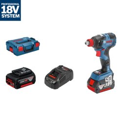 Masina de infiletat/desfiletat cu impact cu acumulator/cheie GDX 18V-200 C cu acumulatori 4.0 Ah