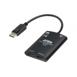 Adaptor Displayport la 2 x Displayport True 4K HDR MST, ATEN VS92DP