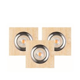 Spot-Light 2515339 Set 3x LED VITAR 1xGU10/5W/230V piatră nisipoasă