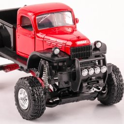 Dodge Power Wagon 1946 scara 1:32, rosu cu negru, monster-truck, New Ray