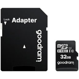 Card de memorie microSDHC Goodram 32 GB,UHS I,cls 10 + adaptor, M1AA-0320R12