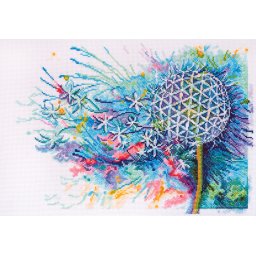 Set broderie in cruciulita, Dorinta secreta, 30 culori, 36x25 cm