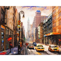 Set pictura pe numere, cu sasiu, New York City, 40x50 cm