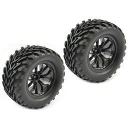 Roti mari pentru Monster Truck Mega-V 1/10 , cu jante cu spite negre