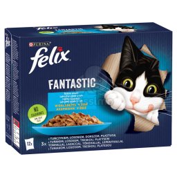 Felix Fantastic -Selecție de pește - ton, somon, cod și cambulă 12 x 85 g