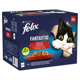 Felix Fantastic - Selectie de carne: pui, vită, iepure, miel 24 x 85 g