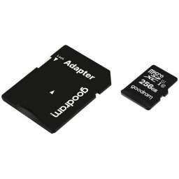 Card de memorie microSDXC Goodram 256GB,UHS I,cls 10 + adaptor, M1AA-2560R12