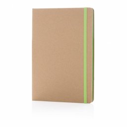 Agenda A5 cu hartie si coperta din materiale reciclate, Everestus, 20IAN1748, Verde, Hartie