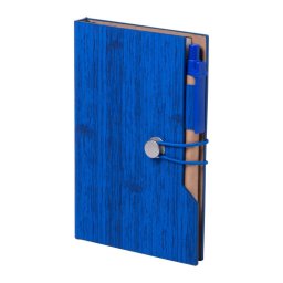 Agenda A6 cu pix, 105×155×23 mm, Everestus, 20FEB10295, Piele ecologica, Hartie reciclata, Albastru