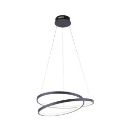 Lustră LED dimabilă pe cablu ROMAN LED/30W/230V neagră Paul Neuhaus 2472-18