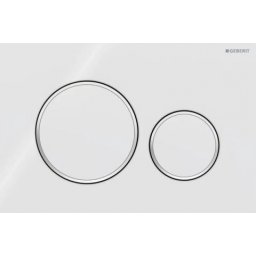 Clapeta Geberit Sigma 20 alb/crom lucios/alb