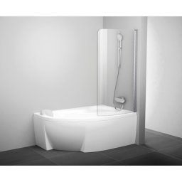 Paravan Ravak CVSK1 pentru cada Rosa 140/150cm,alb/transparent