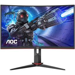 Monitor Gaming Curbat WLED VA AOC C32G2ZE/BK, 31.5", Full HD, 240Hz, 0.5 ms, AMD, HDMI, DisplayPort, Jack, FrameLess, VESA, Negru