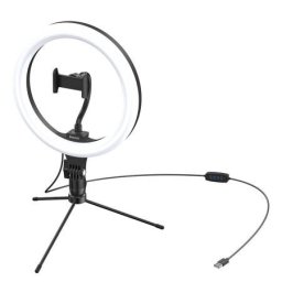 Inel luminos de 10 inch cu suport pentru masă Live Stream Baseus