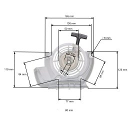 Demaror motocoasa compatibil Stihl FS120, FS200, FS250, FS300, FS350, FR350, BT120C, BT121