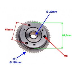 Bendix ATV 250-300 cc (cu bucsa + 3 bile)