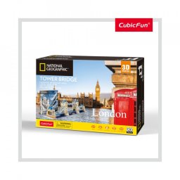 Cubic Fun - Puzzle 3D si Brosura-Tower Bridge 120 Piese