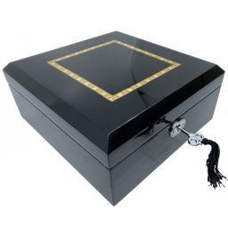 Cutie 6 ceasuri Luxury Wooden Black