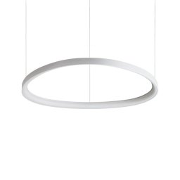 Lustră living Gemini 247274, L:81cm, albă