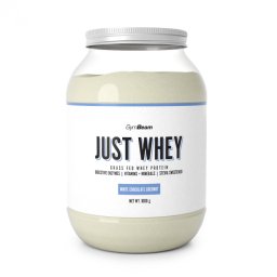 GymBeam Just Whey Grass-Fed Protein 1000 g ciocolată albă și cocos