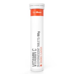 GymBeam Vitamina C 1000 mg efervescentă 20 tab. portocală