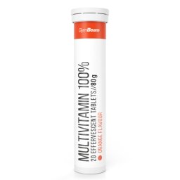 GymBeam Multivitamine 100% efervescente 20 tab. portocală