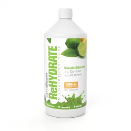 GymBeam Ionic drink ReHydrate 1000 ml green tea lime