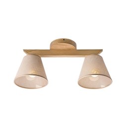 Lustr ANTONIO 2xE14/40W/230V, montaj plafon, stejar