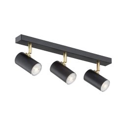 Spot Argon 1476 LAGOS 3xGU10/5W/230V negru/alămiu