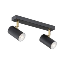 Spot Argon 0891 LAGOS 2xGU10/5W/230V negru/alămiu