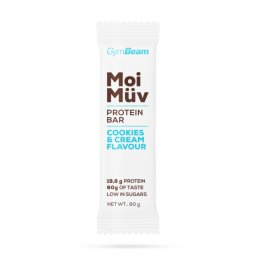 GymBeam Baton proteic MoiMüv 60 g biscuiți & cremă