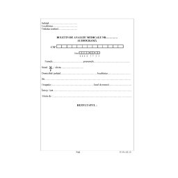 Buletin de analize medicale audiograma