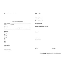 Buletin analize medicale ecografie