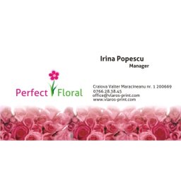 Carti de vizita florarie aranjamente florale