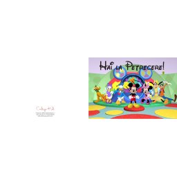 Invitatii de petrecere copii adulti - Disney Mickey Mouse Clubhouse