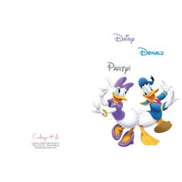 Invitatii de petrecere copii - Disney Daisy & Donald Duck