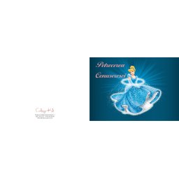 Invitatii de petrecere copii adulti - Disney Cenusereasa - Cinderella
