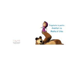Invitatii de petrecere copii adulti - Masha si Ursul