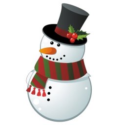 Sticker decorativ pentru geamuri - Om de zapada - Mic