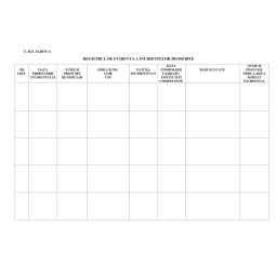 Registru de evidenta a incidentelor deosebite