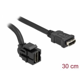 Modul keystone HDMI 4K30Hz 250 grade M-M 0.3m, Delock 86854