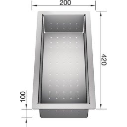 Scurgator STEELART din otel inoxidabil 420 x 200 mm pentru Claron si Zerox