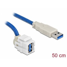 Modul keystone USB 3.0-A 250 grade T-M 0.5m, Delock 86871