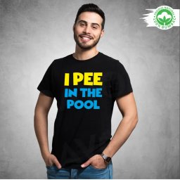 Tricou personalizat: I pee in the pool