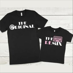 Set tricouri personalizate pentru tata si fiica The original, the remix
