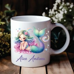 Cana Personalizata cu Nume Sirena