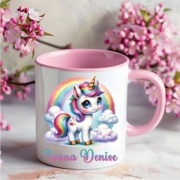 Cana Personalizata cu Nume Unicorn