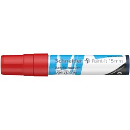 Marker cu vopsea acrilica Schneider Paint-It 330 15 mm, rosu