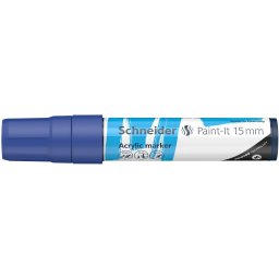 Marker cu vopsea acrilica Schneider Paint-It 330 15 mm, albastru
