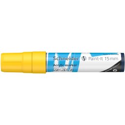 Marker cu vopsea acrilica Schneider Paint-It 330 15 mm, galben